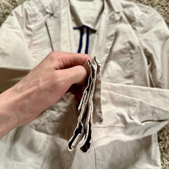 Armani Exchange Cream Single Button Casual Blazer Jacket Women’s Size 2 - Picture 4 of 8